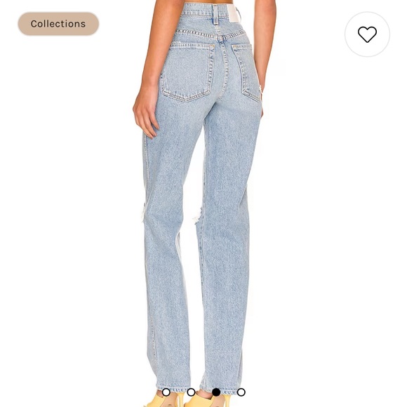 NWT GRLFRND Sara Super High Rise Slim Straight in Red Rock - Picture 7 of 7